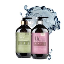 Hr24 단백질 두피 천연 대용량 샴푸 1000ml + 트리트먼트, 2개