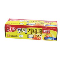 롯데이라이프 지퍼백 소 알뜰형, 20매, 1개, 소(S)