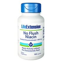 라이프익스텐션 노 플러쉬 나이아신 800mg 캡슐, 100정, 1개