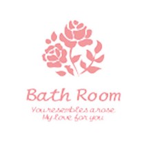 a160 장미문양 B bathroom, 베이비핑크