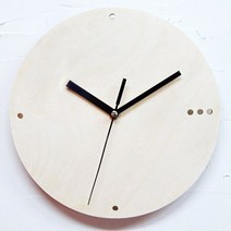 디자인웁스 자작나무 무소음벽시계, NC07