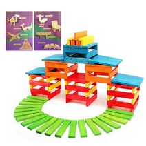 건축블록 - 큰솔칼라카프라 500피스+예제집, 1개