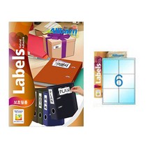 [올바른] 보호필름 -6칸(2X3), 25매, AL006SF