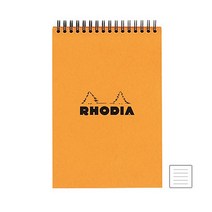 로디아 클레식 스프링 노트패드 A4 줄지, 오렌지