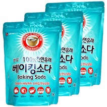 한입 100% 베이킹소다 리필형, 1kg, 3개