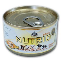 뉴트리오 강아지 간식캔, 닭고기+게살 혼합맛, 3개