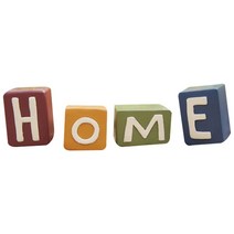 칼라 홈 블럭 4종, 레드,옐로우,그린,블루