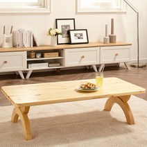 우아미i 나무소리 천연원목 1200 좌식테이블 HS012, 내추럴
