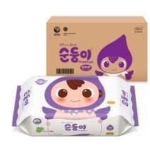 순둥이 프리미엄 엠보싱 물티슈 리필평 65평량, 70매, 10팩