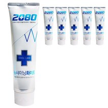 2080 뉴 샤이닝 화이트 치약 120g, 6개