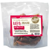 바른레시피 국산수제 강아지간식 10p, 돼지통귀, 1개