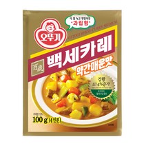 오뚜기 백세 카레 약간매운맛, 100g, 1개