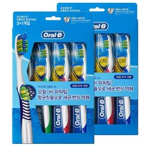 오랄비 어드밴티지 컴플리트 항균모 칫솔, 4개입, 2개