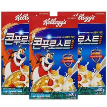 켈로그 콘푸로스트 시리얼, 600g, 3개