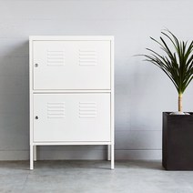 마켓비 MKB 캐비넷 세로 2칸 600950, 매트화이트