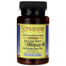 스완슨 울트라 7-HMR리그난 40mg 캡슐, 60개입, 1개