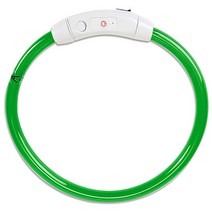 딩동펫 반려견 충전식 LED 목걸이, 그린