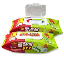 홈인더스트리 물걸레 청소포 고급형 중형 25매, 2개