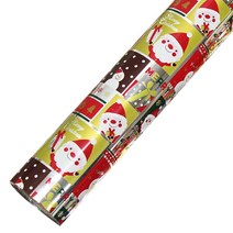 크리스마스 비닐 증착롤 포장지 53cm x 17m, 메리크리스마스 실버, 1개