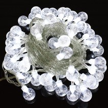 다우에프앤지 LED 구슬전구 50구 + 코드선 줄조명, 투명선투명