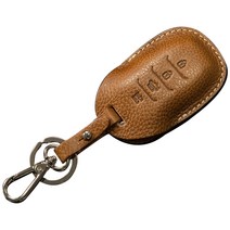 헤르만 현대자동차 스마트키 가죽케이스 HX10, 오크 꼬냑, 현대 4버튼타입