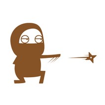 본투로드 차량 파손 닌자 스티커 갈색 긁힘닌자 03