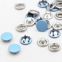 해피베어스 뚜껑 가시도트 단추 11 mm, 스카이, 3팩