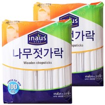크린랲 이나우스 나무젓가락, 100개입, 2개