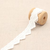 캔디하트 면자수레이스 360 cm, 화이트, 1개