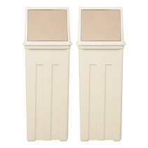 바람 베네시안 휴지통 40L, 베이지, 2개