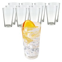삼호유리 브이 스트라이프 유리컵 300ml, 12개입