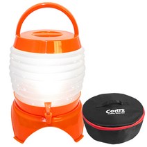 콘츠 접이식 물통 15L 오렌지 + 가방, 1개