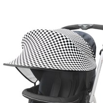 마니또 유모차 햇빛가리개 선셰이드 스칸디, 모자이크블랙, 1개