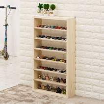 포메리트 미니카 정리대 피규어 선반 중, 원목색상