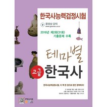 한국사능력검정시험 테마별 한국사: 고급(2016):2016년 제2회(31회) 기출문제 수록, 한국고시회
