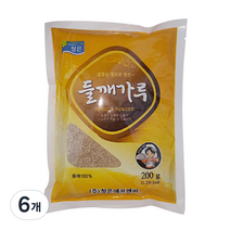 청은 들깨가루, 6개, 200g