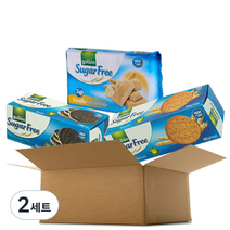 구욘 슈가프리 통밀 초코 다이제스티브 270g + 통밀 다이제스티브 400g + 바닐라 웨이퍼 180g, 2세트