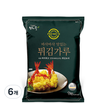 농부의뜰 튀김가루, 1kg, 6개