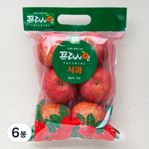 프레샤인 GAP인증 사과, 1kg(6입 내), 6봉