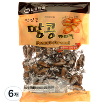 일광제과 맛있는땅콩캬라멜, 420g, 6개