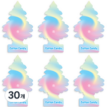 리틀트리 차량용 방향제 본품, 30개, 코튼 캔디