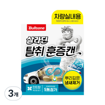 불스원 탈취 차량실내 훈증캔 민트향 본품, 64.4g, 3개