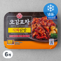 오뚜기 오감포차 직화닭발 (냉동), 150g, 6개