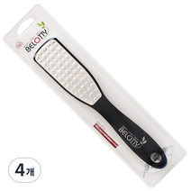 벨로티 반영구 양면 발각질제거기, PD-256BM(무광블랙), 4개