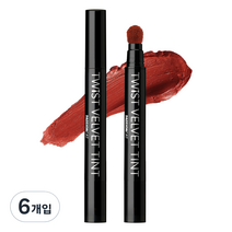 패션캣 트위스트 벨벳틴트 3.5g, 13호 칠리 브라운, 6개입