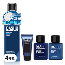 다슈 맨즈 아쿠아 딥 포텐 토너 153ml + 30ml + 클렌징폼 30ml + 로션 30ml 세트, 4세트