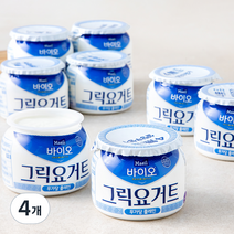매일 바이오 그릭요거트 무가당 플레인, 320g, 4개