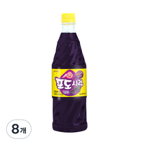 오뚜기 음료베이스 시럽(포도), 1kg, 8개