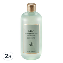 AHC 허브 솔루션 알로에 베라 토너, 500ml, 2개