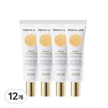 SNP 유스 에이지 골드 아이크림, 25ml, 12개